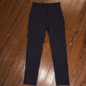 Forever 21- Navy & White striped Pants